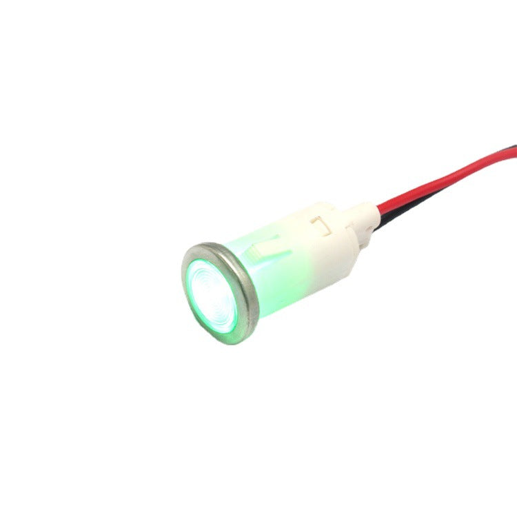 With Wire Metal Edge3V 5V 12V 12.5mm Plastic Indicator Light LED Signal Light Wire Harness