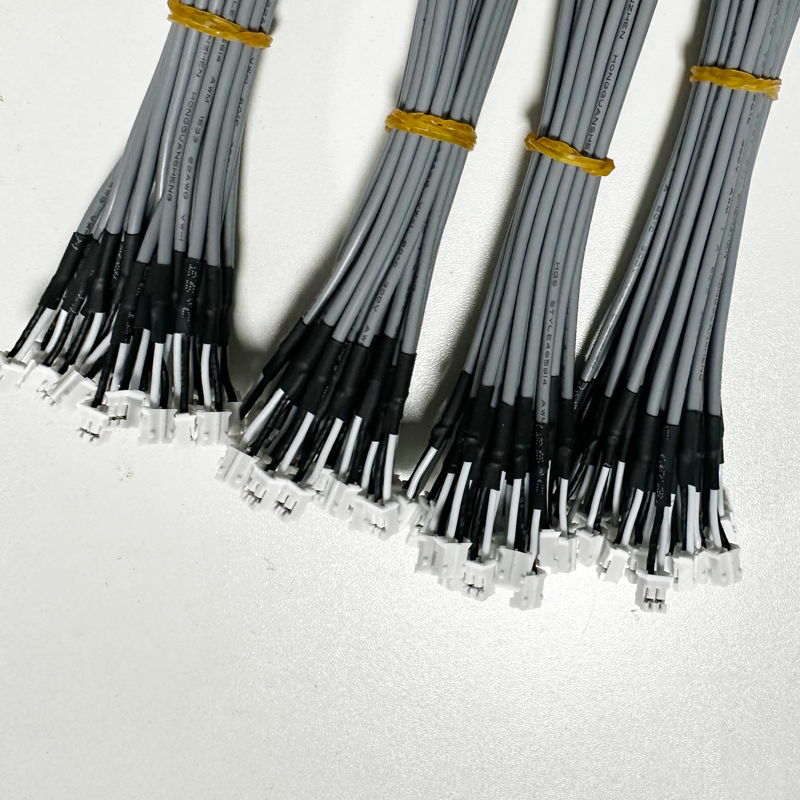 2P PHR-2 2.0mm Shielded Cable 1185 and 1533 Grey Sigle Core Shielded Wire Customized