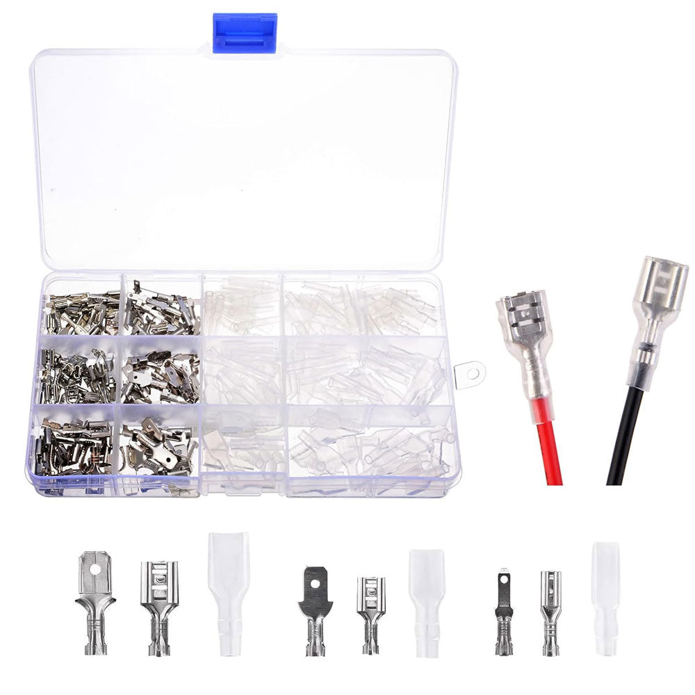 250 4.8mm and 6.3mm Terminal Wire Braided Fiber Cable