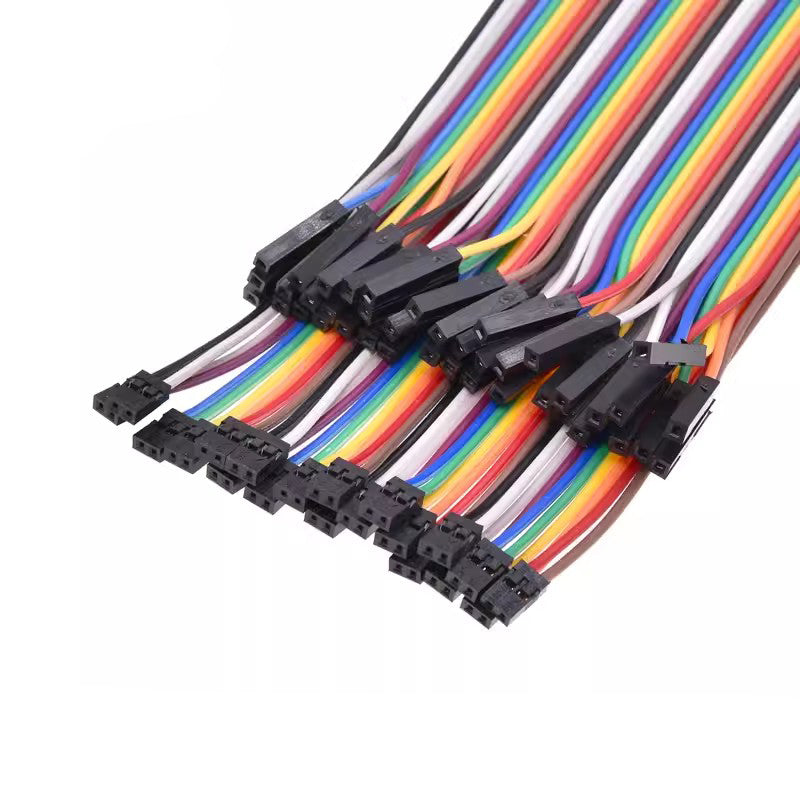 40Pin Dupont color cable 2.0mm to 2.54mm female to female plug 1Pin to 2Pin