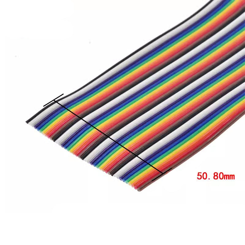 40Pin Dupont color cable 2.0mm to 2.54mm female to female plug 1Pin to 2Pin