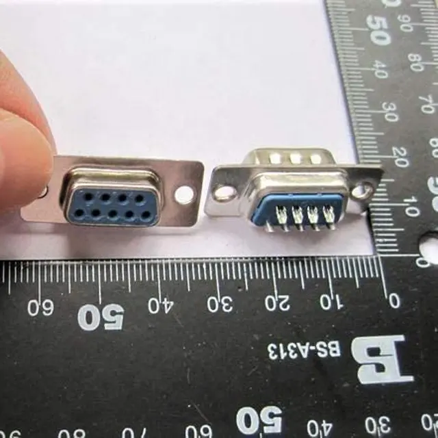 9pin RS232 dB9 Female and Male Soldering Serial Connector