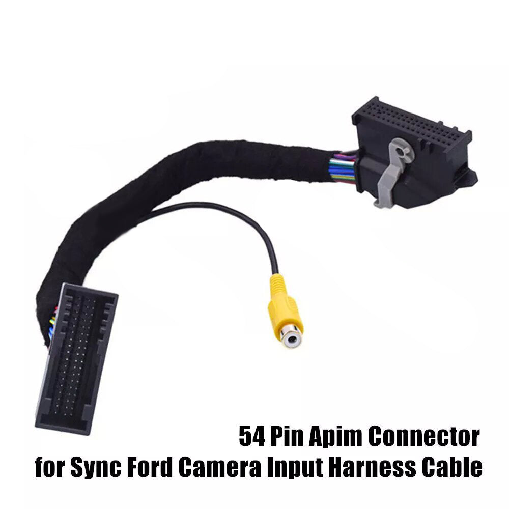 54 Pin Apim Connector Sync 3 Ford-Car 4'' to 8'' PNP Conversion Harness and USB Interface Module Adapter
