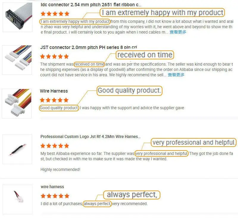 JST-Shr-04V-S-B 4 Pin 1.0mm Pitch Plastic Connector Wire Harness Jst Sh Custom Cable Assembly