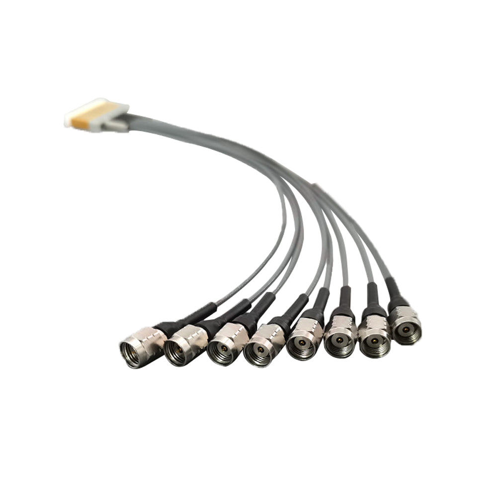 DC-67GHz 8-Port 1.85mm Male Multi-Channel RF Test Cable Stable Phase & Amplitude Harness