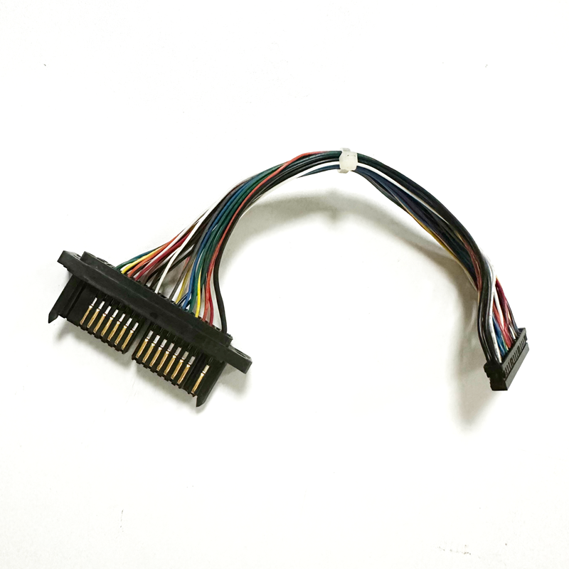 HRS DF11 to QR/P4-32P-C(21) Small Rectangular High Pin Count Rack and Panel Crimp Connector Wires for Racks and Panels