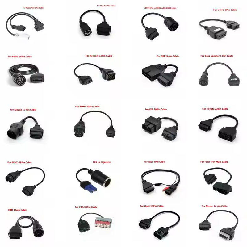 Automotive diagnostic wiring harness OBD cable