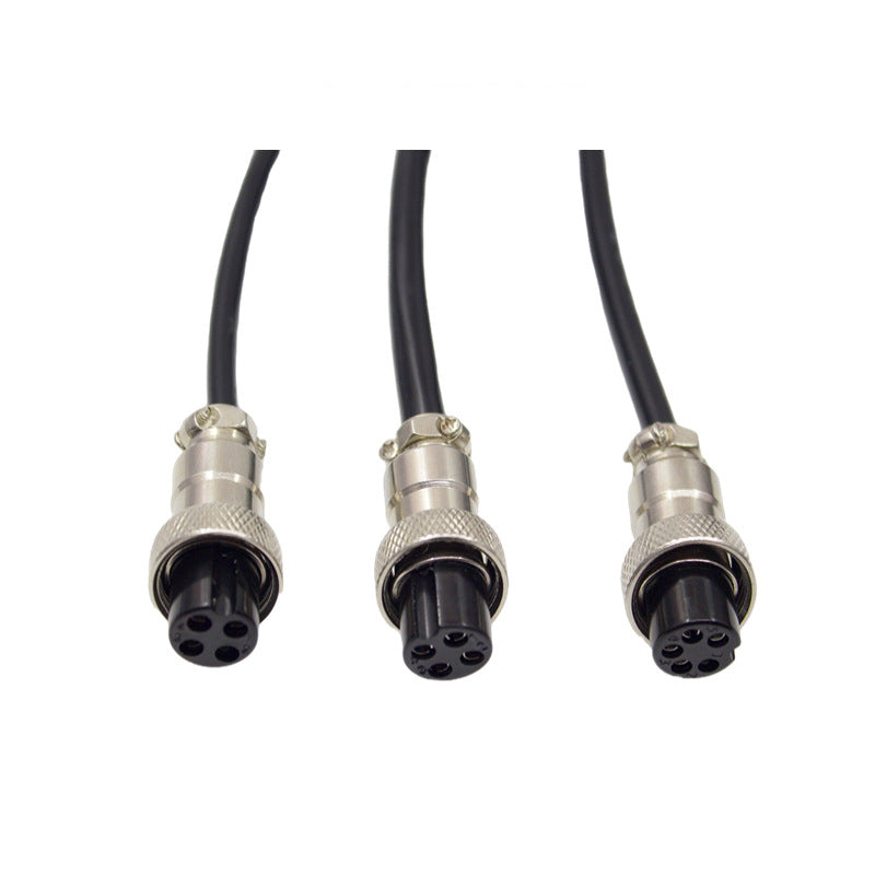 Aviation Plug Gx16 M16 Male to Female 4 Core Copper Needle High Density Wire for Speaker