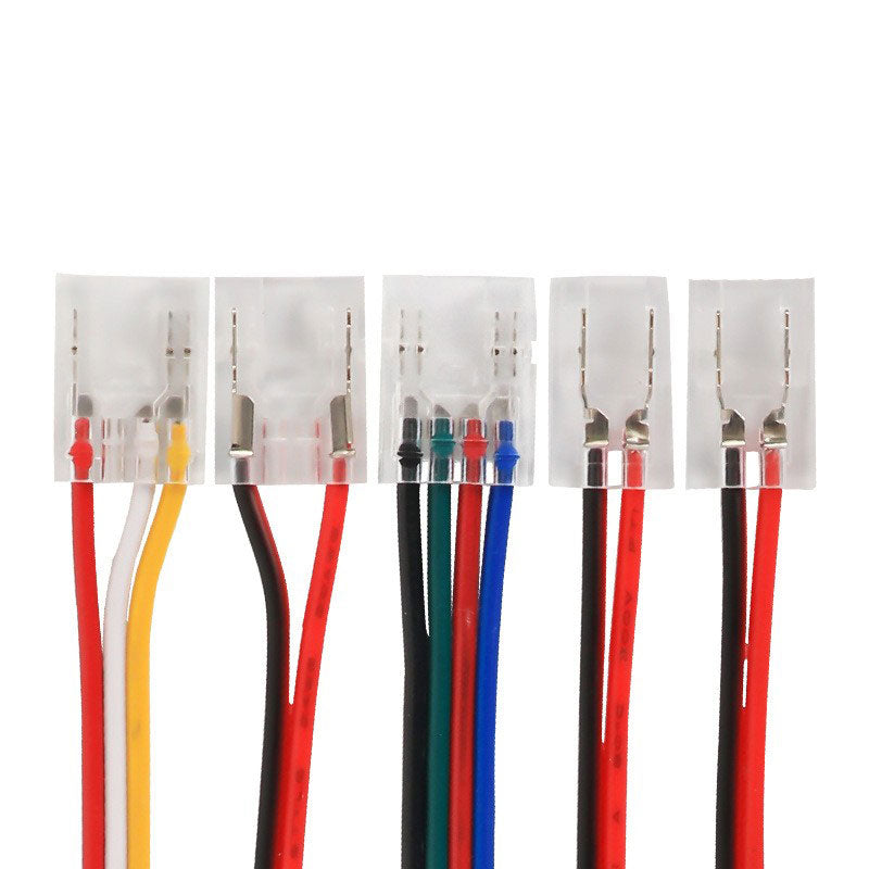 8mm 10mm 12mm COB Light Strip Wire Harness Head Accessories Joint Serial 2-Wire 3-Wire 4-Wire Extension Cable Connector
