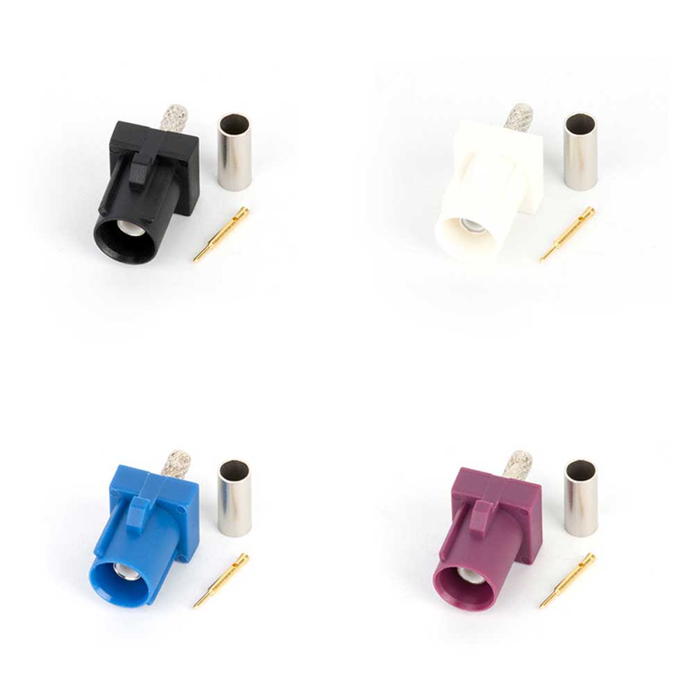 FAKRA Automotive Connectors FAKRA-J-1.5 Male GPS Communication Connector 50-1.5 Wire