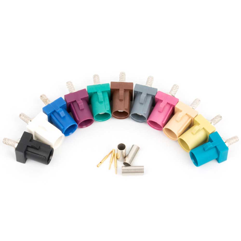 FAKRA Automotive Connectors FAKRA-J-1.5 Male GPS Communication Connector 50-1.5 Wire
