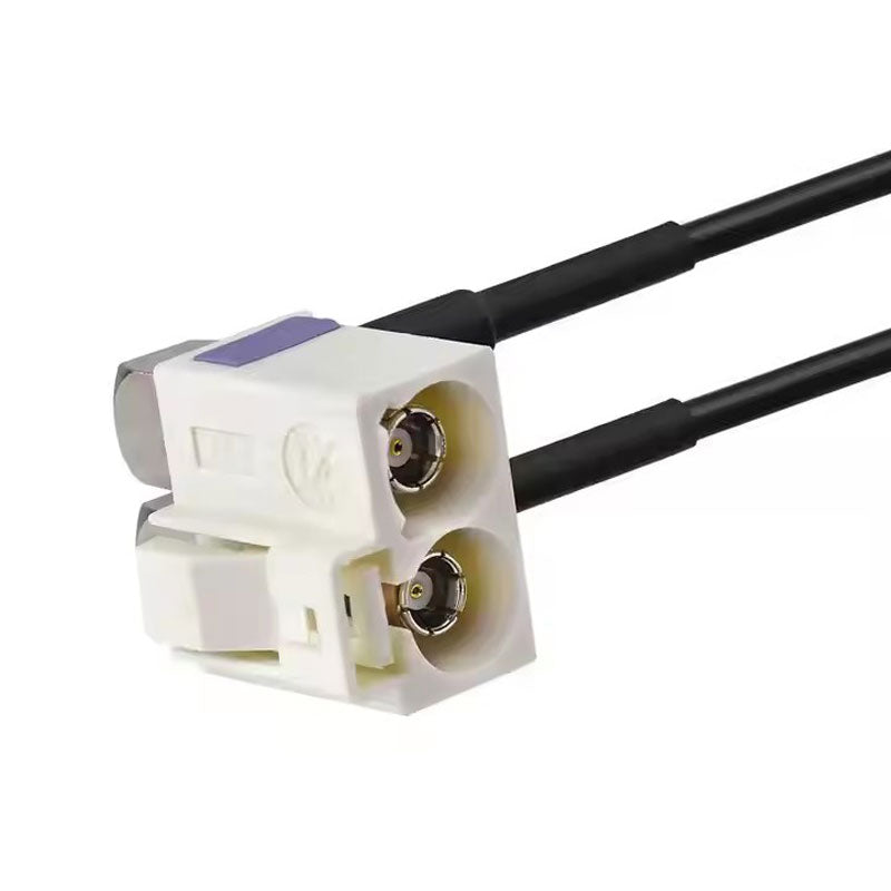 Car Radio Antenna Extension Cable Fakra B White Female Jack to Jack Pigtail Cable RG174