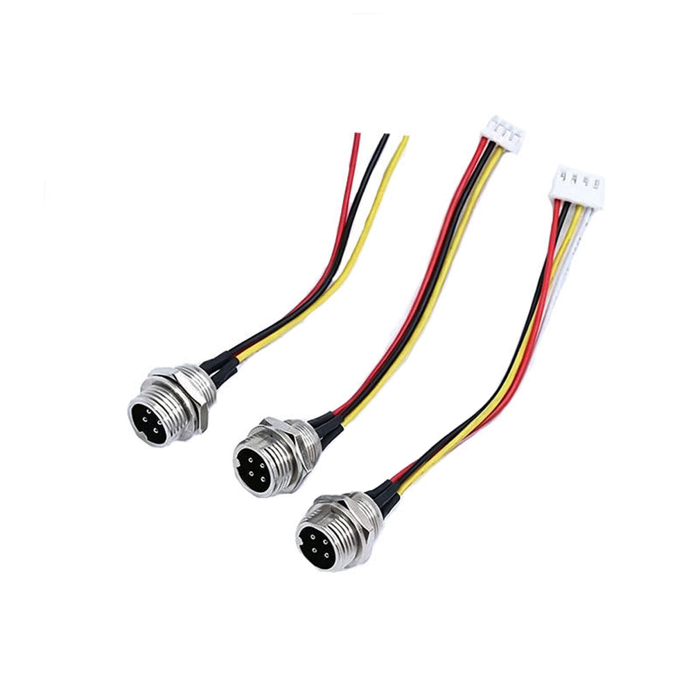 GX12 Aviation Plug Connector Cable 2 3 4 5 6 7 Core to PH2.0/XH2.54 Terminal Wire Customization