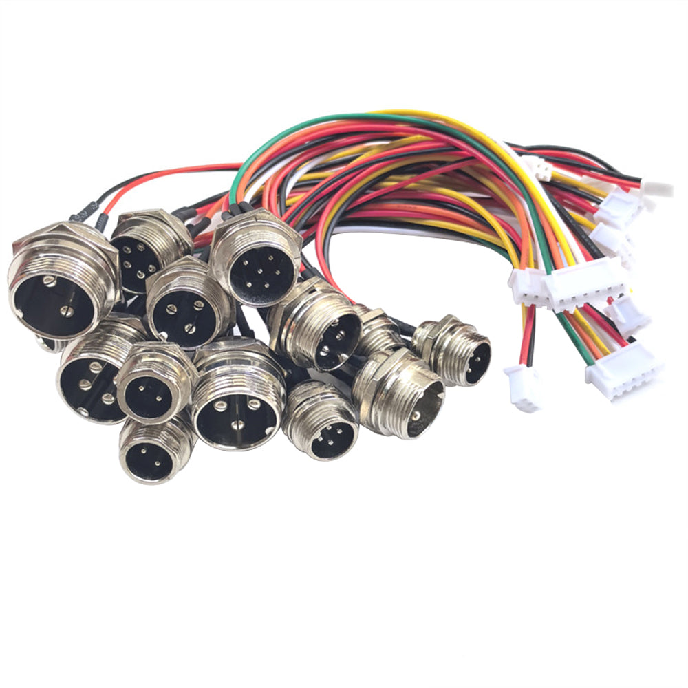 GX12 Aviation Plug Connector Cable 2 3 4 5 6 7 Core to PH2.0/XH2.54 Terminal Wire Customization