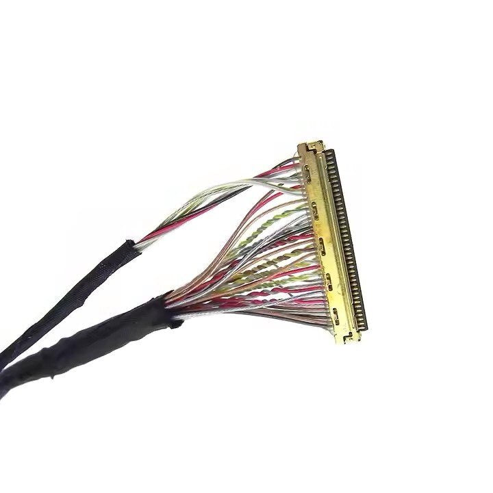 JAE FI-S6S connector 6 pin with high temperature wire Lvds cable backlight cable for LCD panel