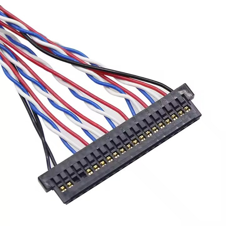 JAE FI-S20S Customized Electronic Harness Insulated LVDS Connector Cable Assembly