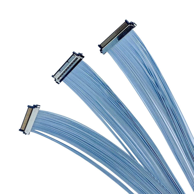 Extremely thin coaxial line for 40pin 0.4mm pitch security monitoring equipment