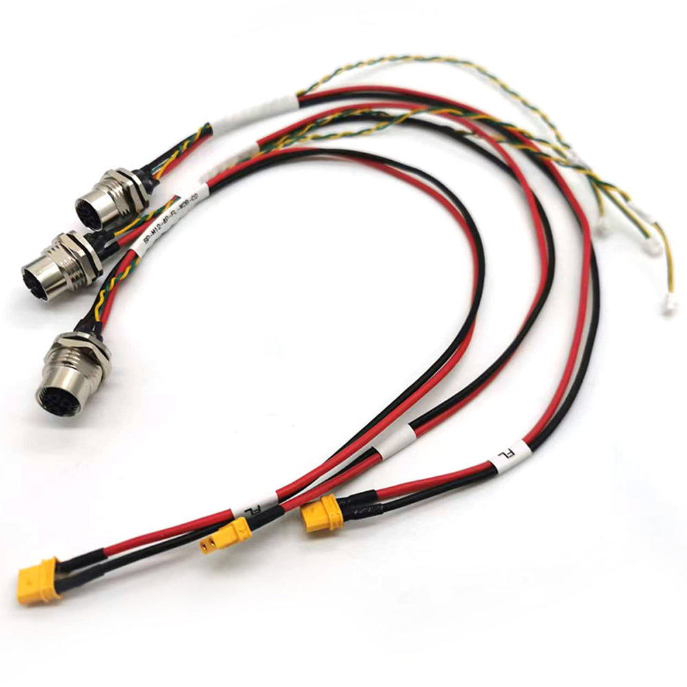 M12 to XT Connector Cable Robot Wiring Harness Male and Female Docking Model Aircraft Drone Battery Connection Cable