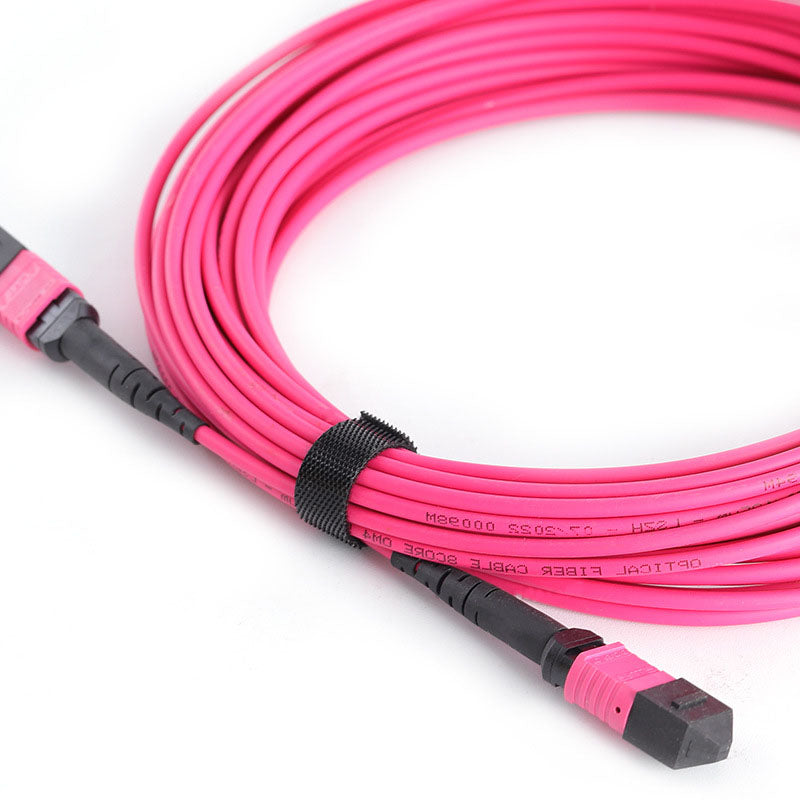 MPO-LC 12コア OM40 ギガビットマルチモードファイバー MPO-MPO マルチモードコネクタデータ高密度ファイバージャンパーケーブル