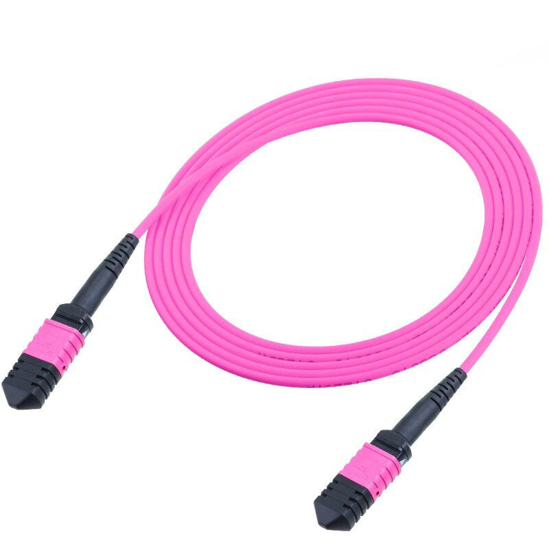 MPO-LC 12コア OM40 ギガビットマルチモードファイバー MPO-MPO マルチモードコネクタデータ高密度ファイバージャンパーケーブル