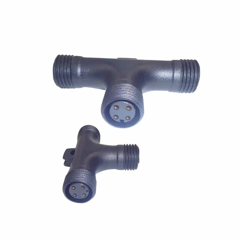 Male To Female Y Splitter Cable 3 Way Waterproof T Shape Connector Wire Harness