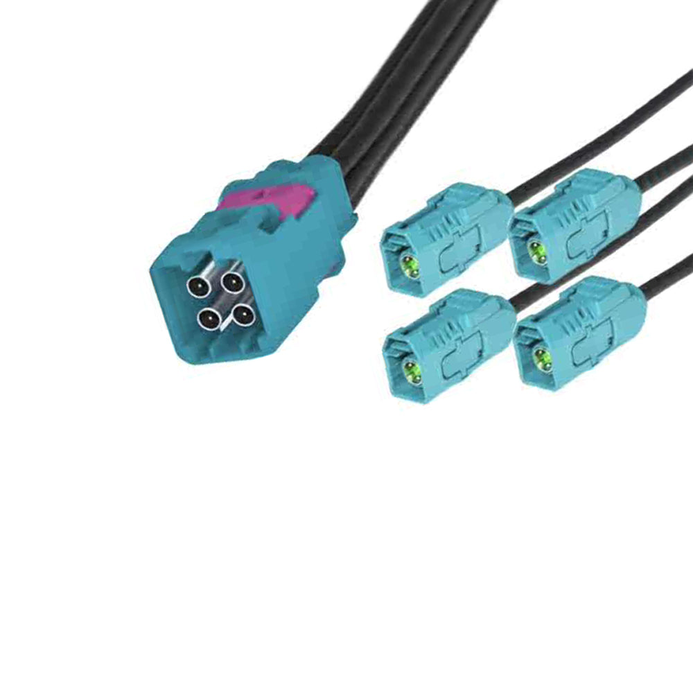 Mini Fakra 4in1 Mate-Ax Male Z Buckle Wire Harness Te 2-2362803-9 RF Cable