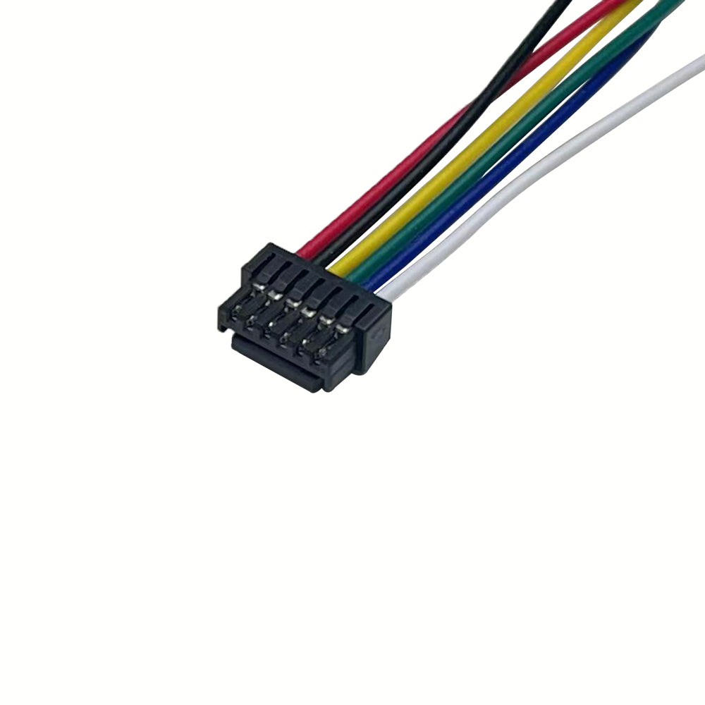 Molex 5055650601 Micro-Lock Plus 1.25mm Pitch 6Pin Black Receptacle Cable Automotive Miniature Interior Sensor Wire Harness