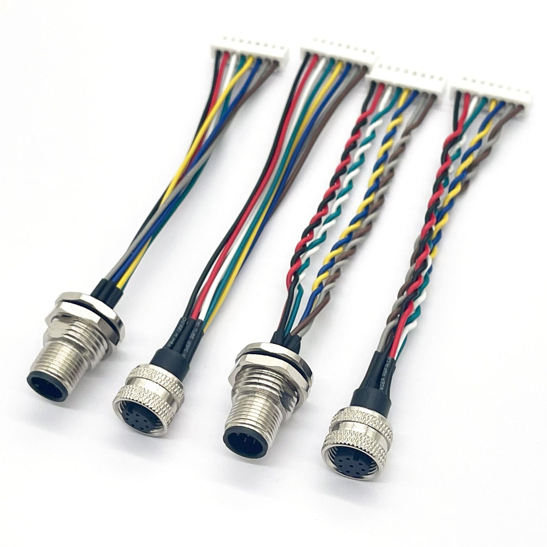 M12 Connectors Cable Rugged Compact Sealed Connectors Used for Signal Data and Power Connectivity in Industrial Control Applications.