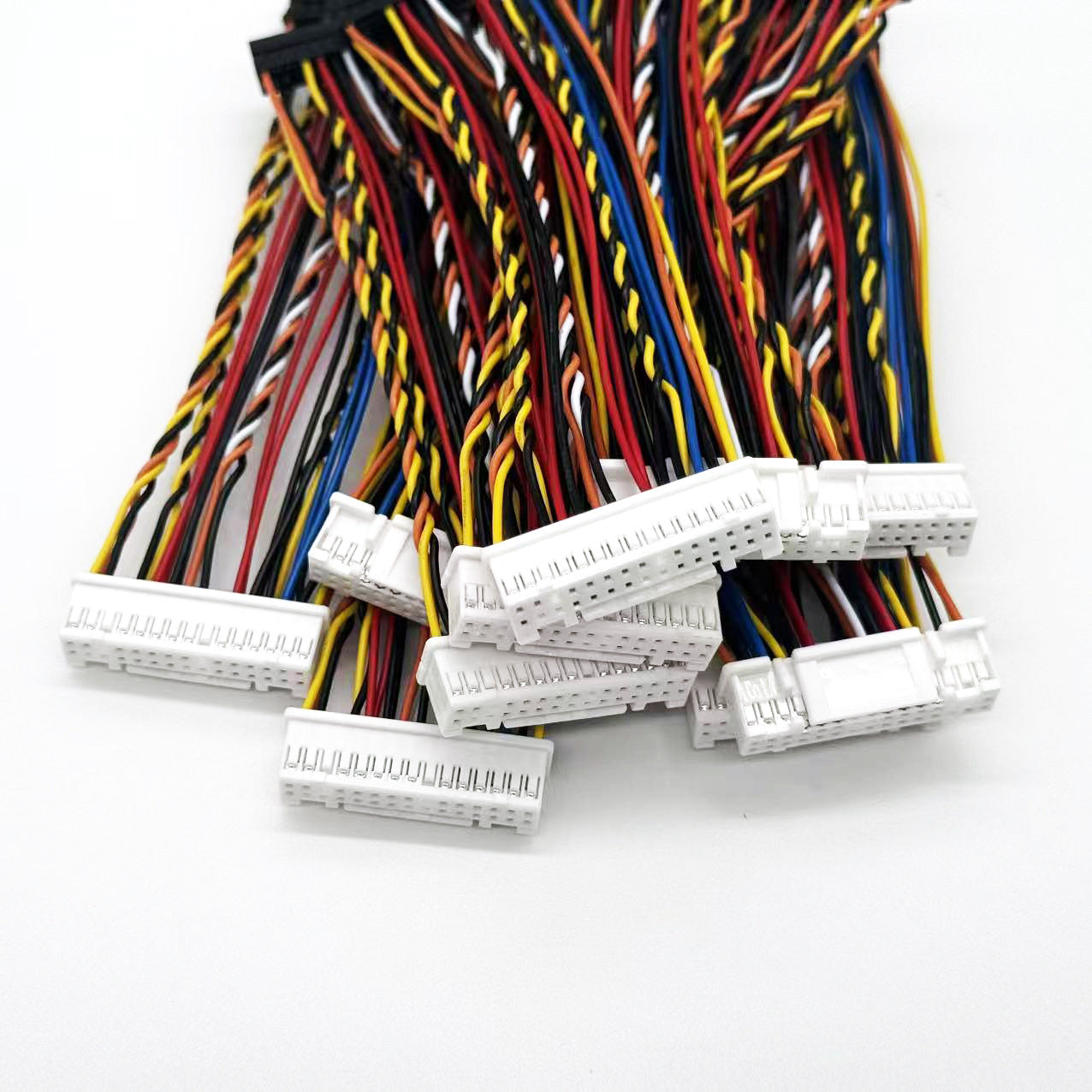 JST PUDP-30V-S to Dupont 2.0mm Pitch Dual-row Wire-to Board Connector with Strong-locking Mechanism Twisted Cable for PCB Power Supply