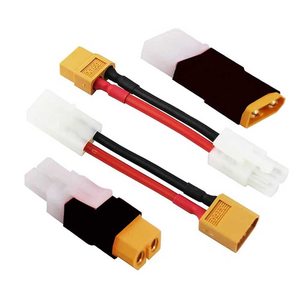 XT60-Tamiya Conversion Adapter 14AWG Soft Silicone Wire for RC Model Toy Car Battery Power