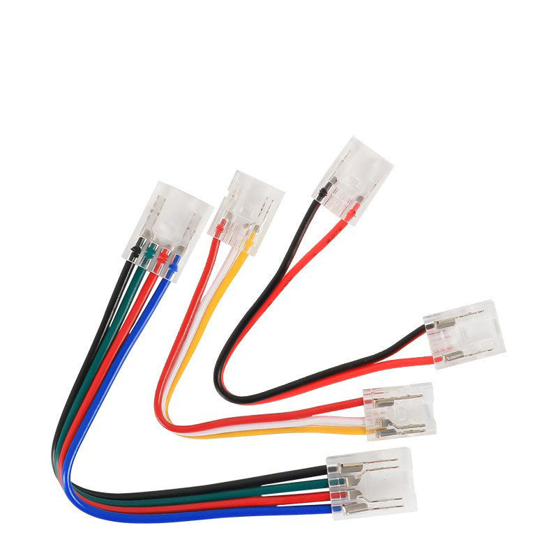8mm 10mm 12mm COB Light Strip Wire Harness Head Accessories Joint Serial 2-Wire 3-Wire 4-Wire Extension Cable Connector