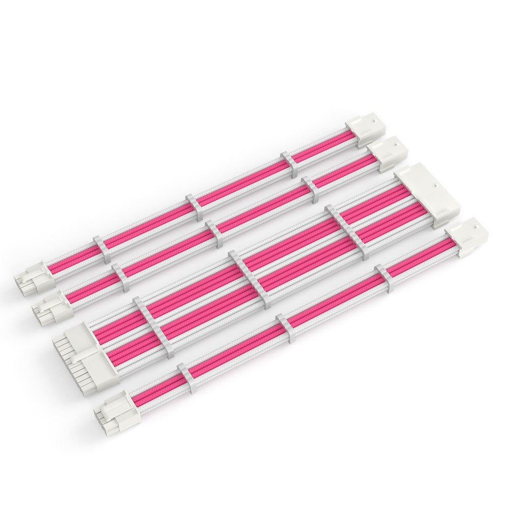 5557 4.2mm Ethernet Power Extension Cable MB/CPU/GPU 4-Piece Set Nylon Braided Extension Cable