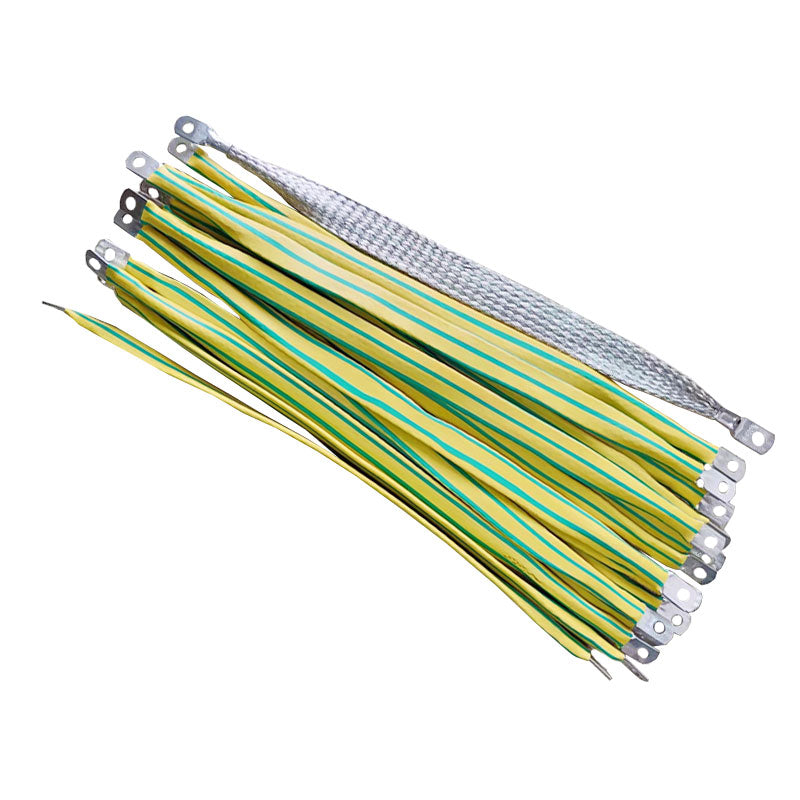 New energy vehicle charging pile grounding wire copper braided wire with terminal soft copper connection charging cabinet ground