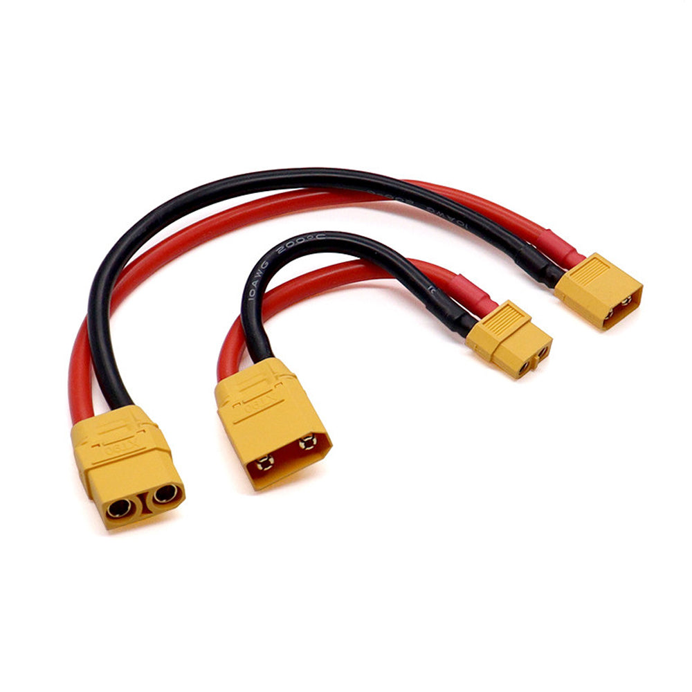 XT60 to XT90 Plug Connector Wire Male to Female Adapter Cable 10AWG Aircraft Model Power Supply Battery Charging Cable