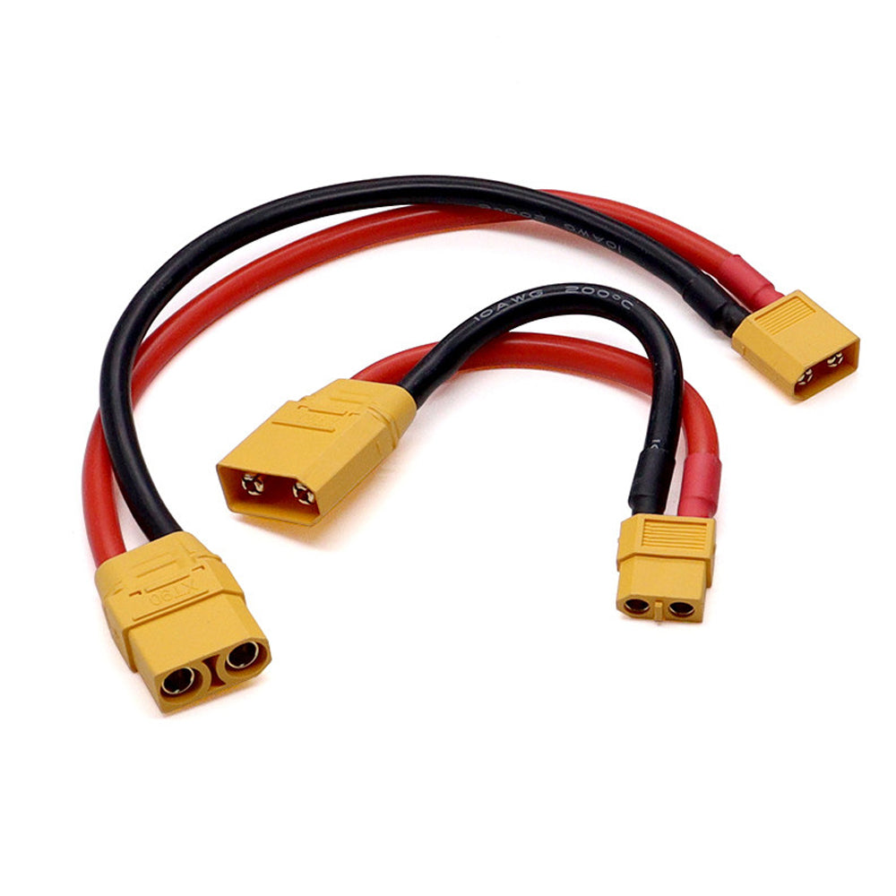 XT60 to XT90 Plug Connector Wire Male to Female Adapter Cable 10AWG Aircraft Model Power Supply Battery Charging Cable