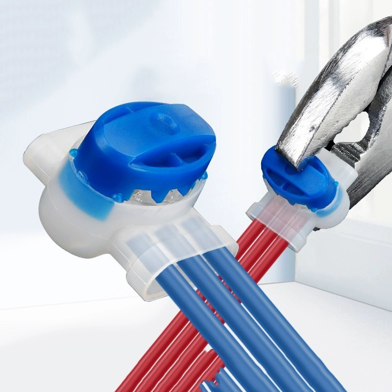 314 Connector Automatically Peels Off Waterproof Blue Connector with 3-hole Terminal Block Wire Harness for Mowing Machine