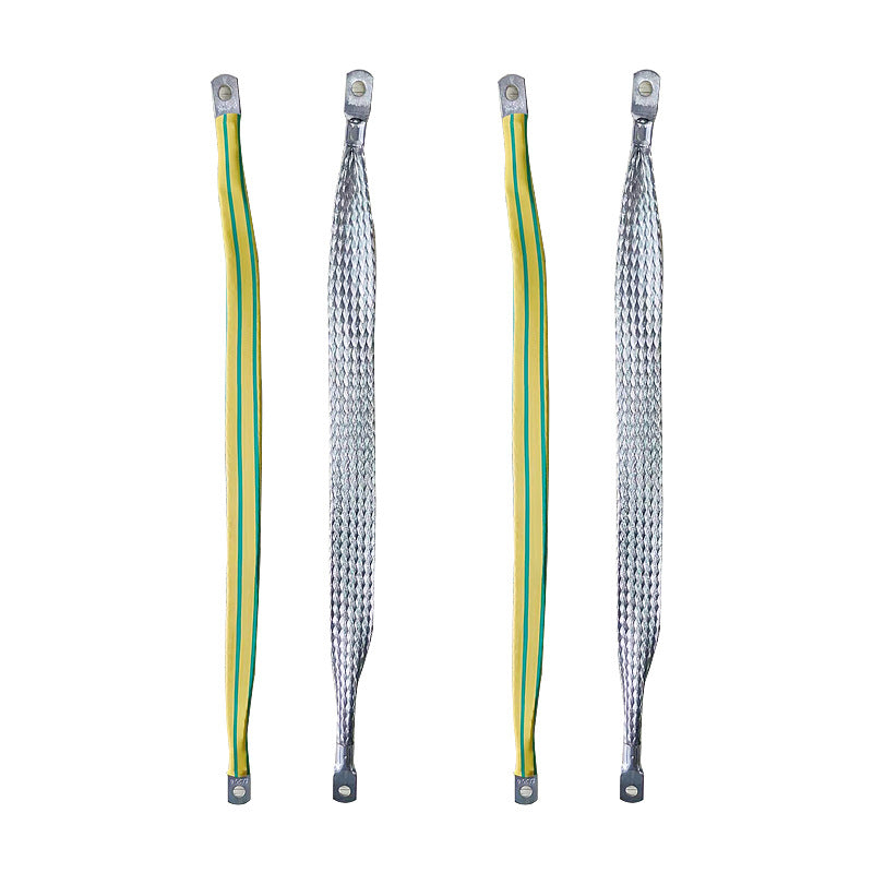 New energy vehicle charging pile grounding wire copper braided wire with terminal soft copper connection charging cabinet ground