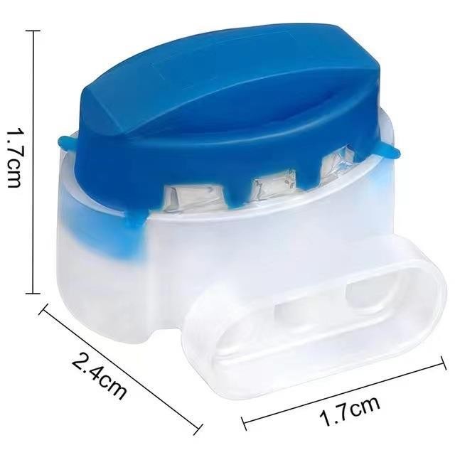 314 Connector Automatically Peels Off Waterproof Blue Connector with 3-hole Terminal Block Wire Harness for Mowing Machine