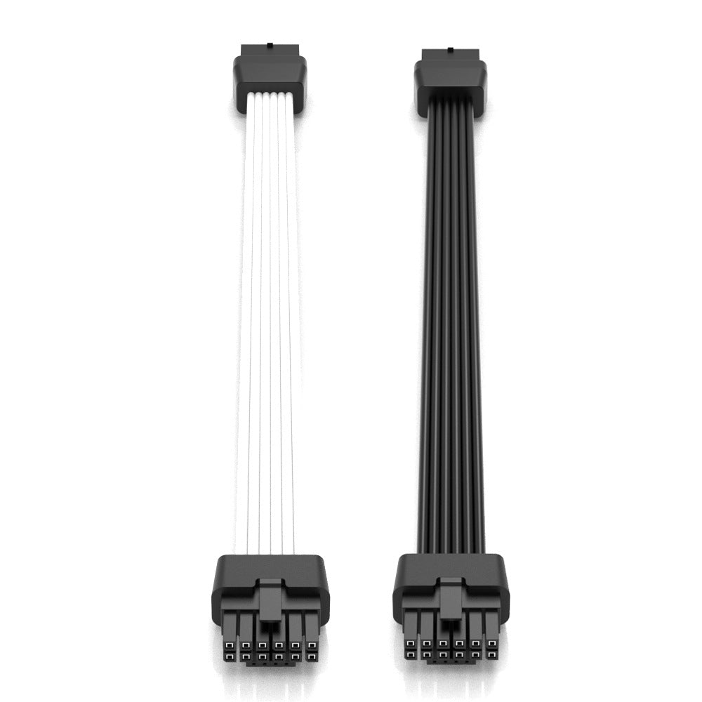 Кабель питания для видеокарты PCIE5.0 12VHPWR 12+4pin, удлинительный кабель 600 Вт, угол 90 градусов.