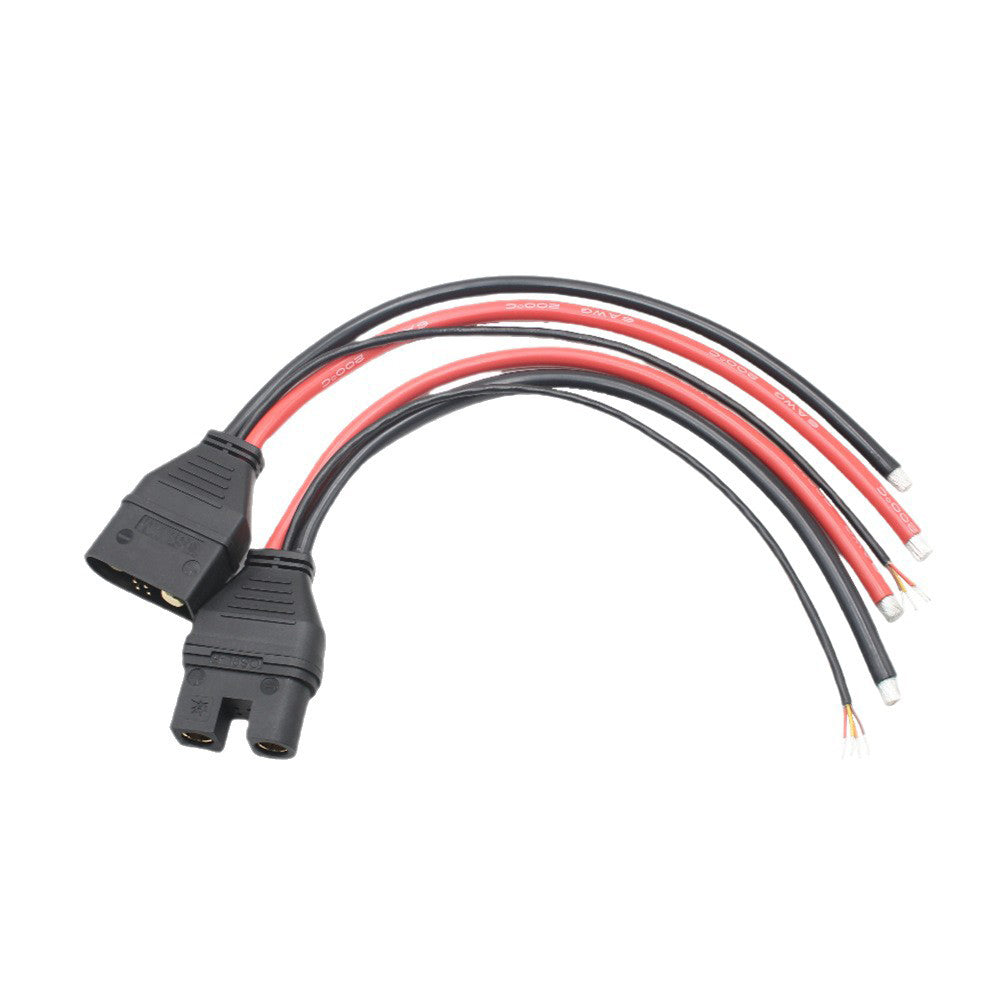 QS9L Anti-Spark Male & Female Plug with Resistor High Current Cable for Drone Lithium Battery