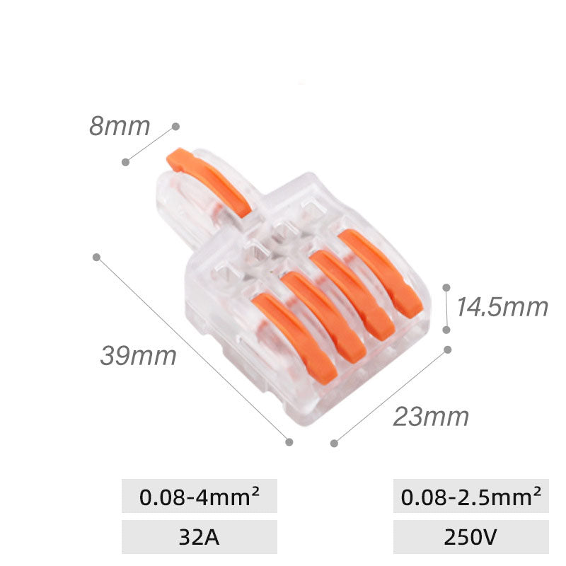 Quick terminal splitter, wire connector press type quick wire connector