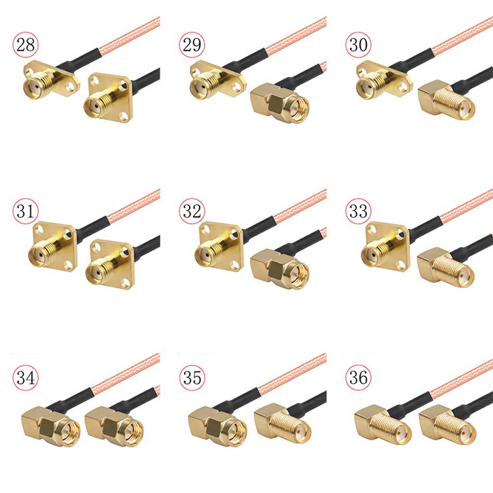RG316 RF Adapter Cable SMA to SMA Male and Female Signal Connection Cable Extension Wire