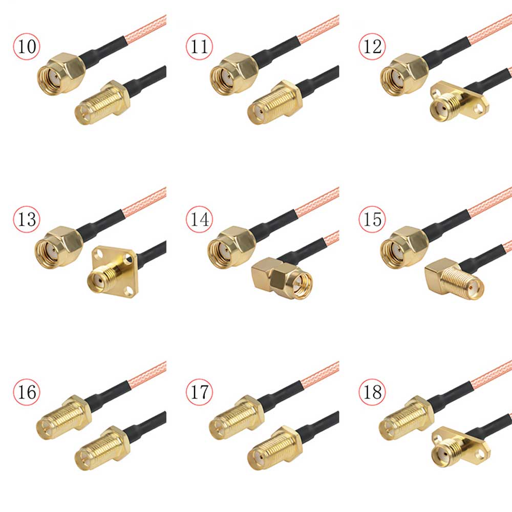 RG316 RF Adapter Cable SMA to SMA Male and Female Signal Connection Cable Extension Wire