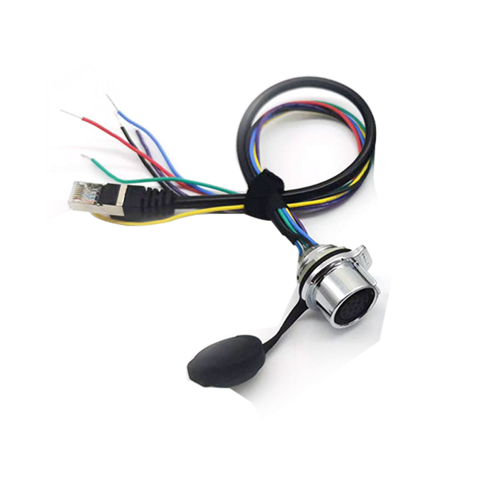 RJ45 Cable to Metal Aviation Plug With Waterproof Cap Machine Equipment Power Connector Wiring Harness