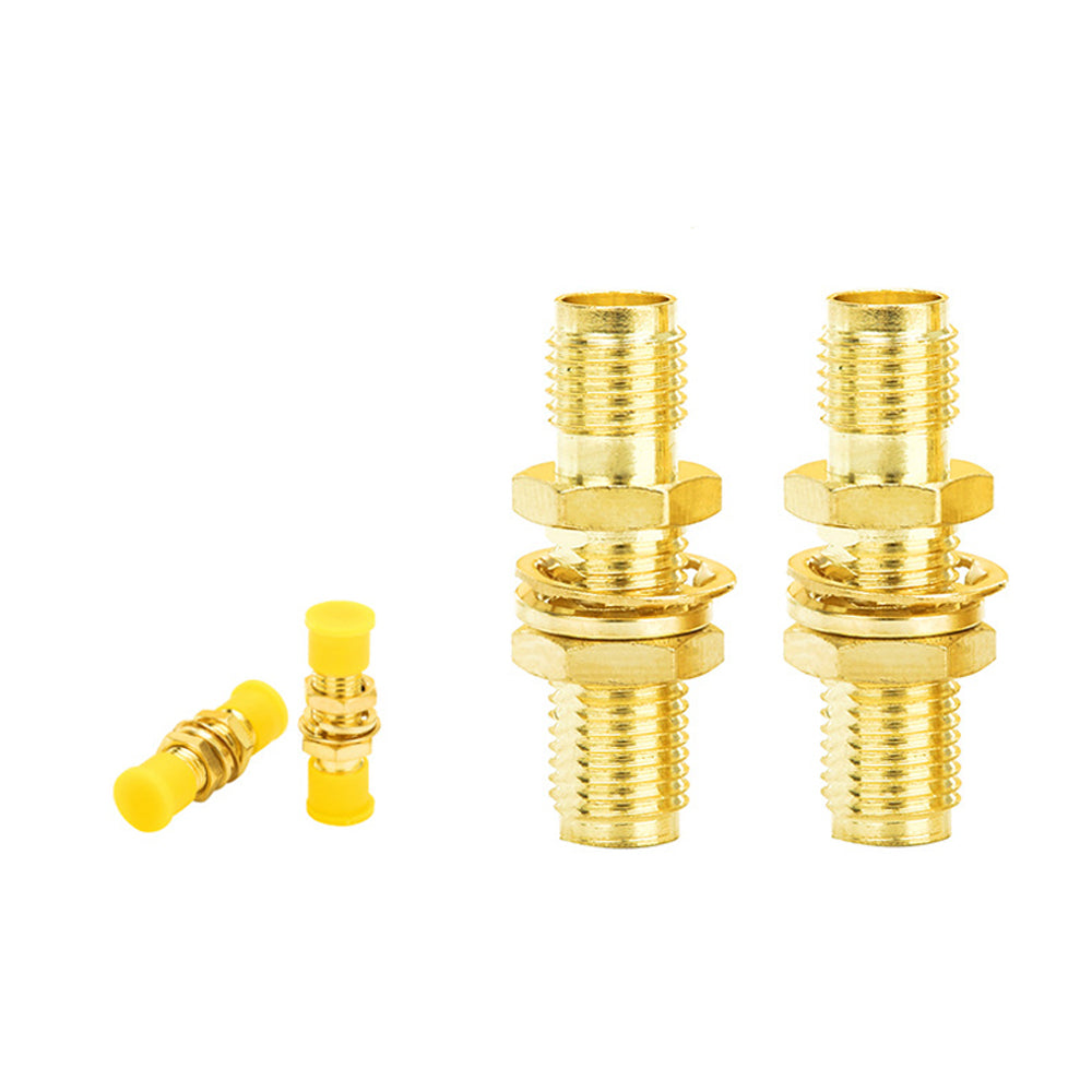 SMA-KKY Straight Through Dual Female Adapter Fixed Nut Panel Mount SMA Coaxial Connector