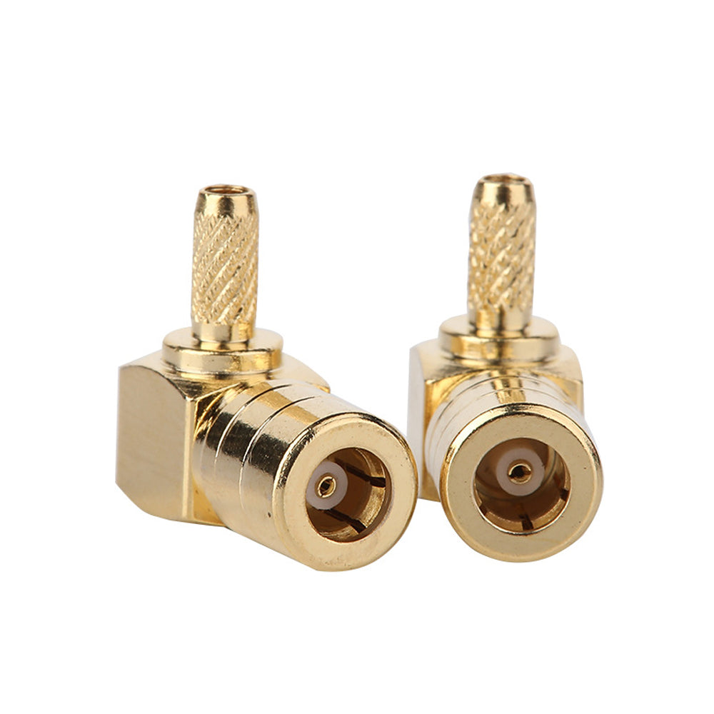 Right Angle SMB-KW1.5 RF Coaxial Jack Crimp Style SMB Female Antenna Connector