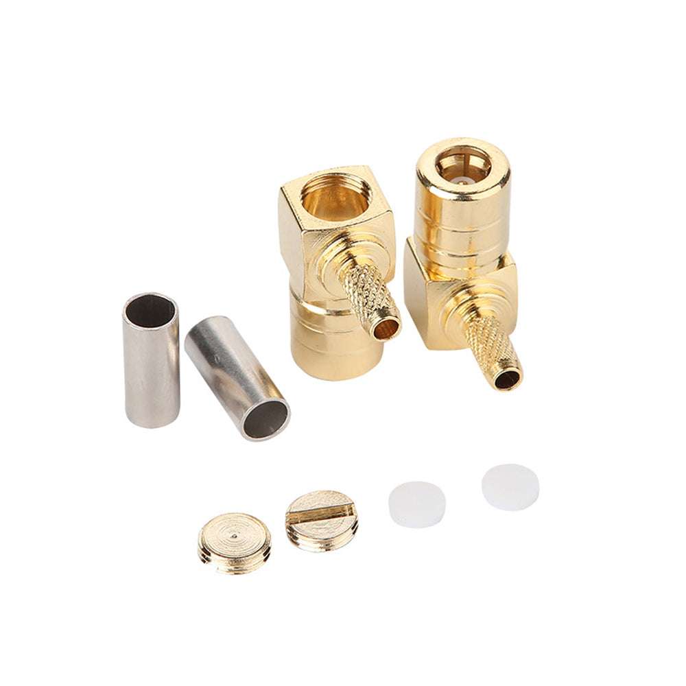 Right Angle SMB-KW1.5 RF Coaxial Jack Crimp Style SMB Female Antenna Connector