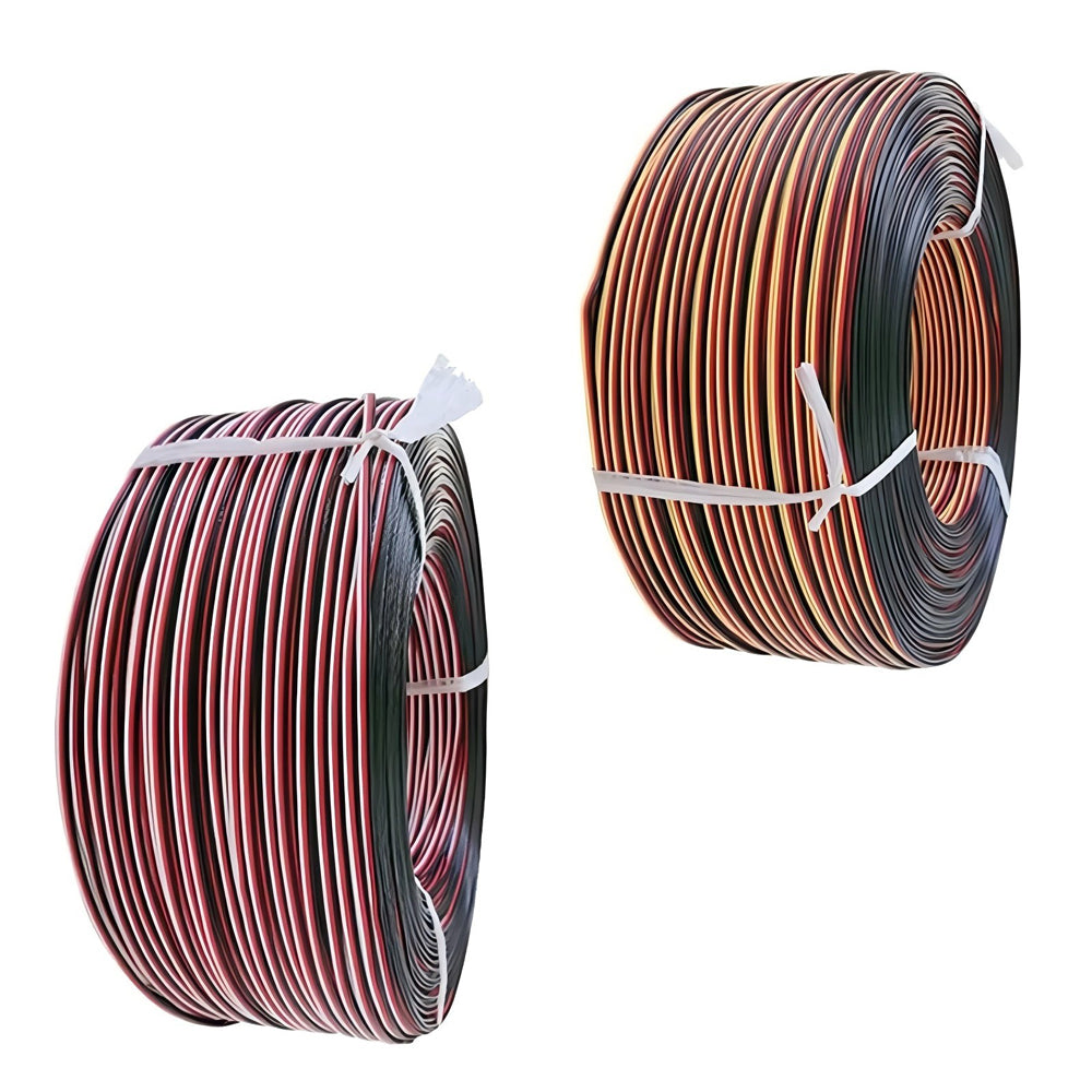 Servo Cable 30/60/100 Cores Copper Wire Red Black Bonded Cable for Toy Power
