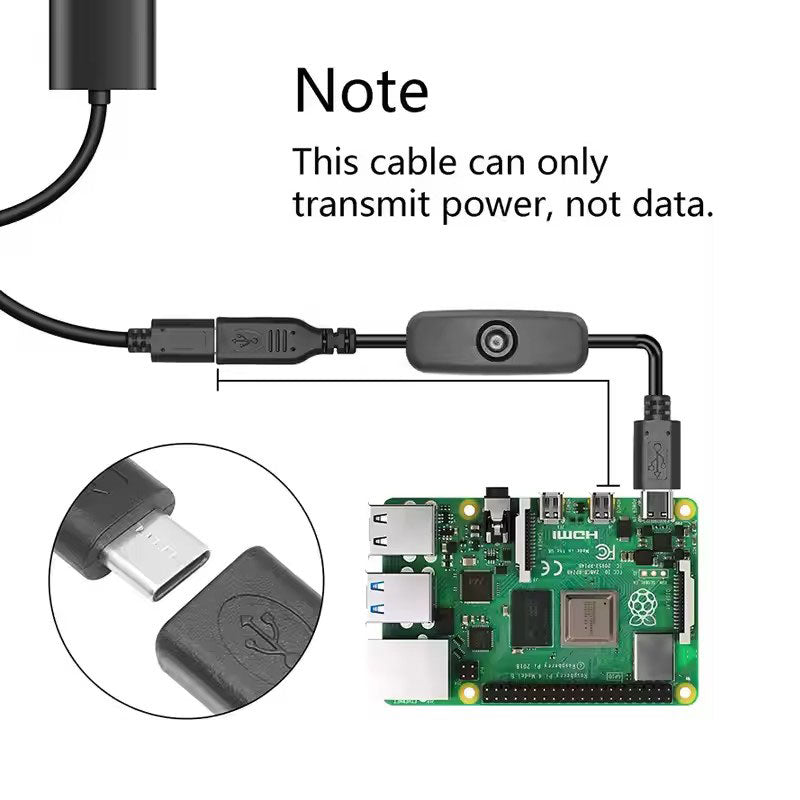 Switch cable with touch switch control USB cable
