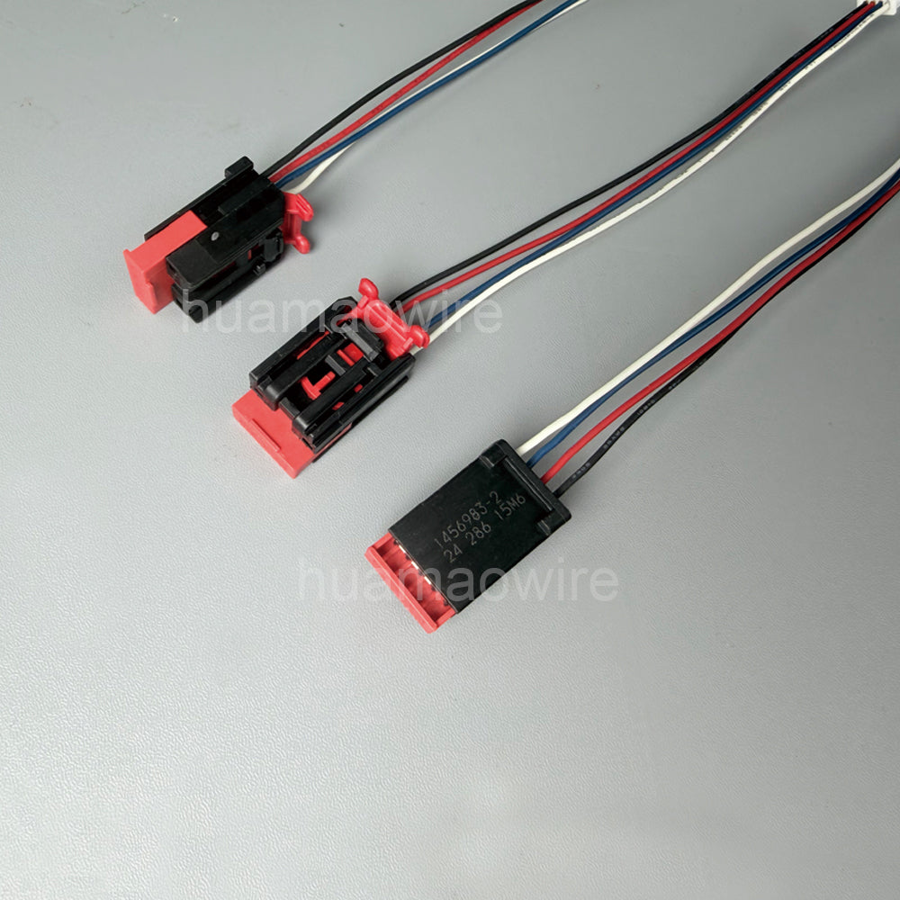 TE 1456983-2 to Molex 510210400 4 Position Automotive Housing for Female Terminals Wire-to-Wire 2.54 mm Centerline Black Wire Cable Assembly